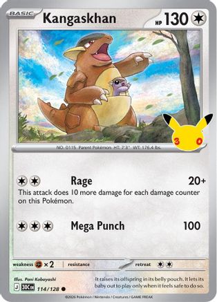 Kangaskhan - 114/128 - Common