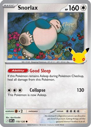 Snorlax - 119/128 - Common