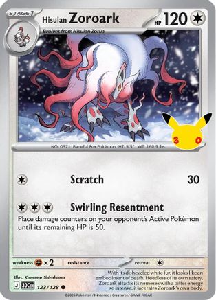 Hisuian Zoroark - 123/128 - Common