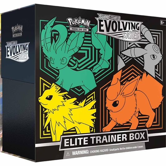 Pokémon TCG Sword & Shield Evolving Skies Elite Trainer Box (Flareon/Jolteon/Umbreon/Leafeon)