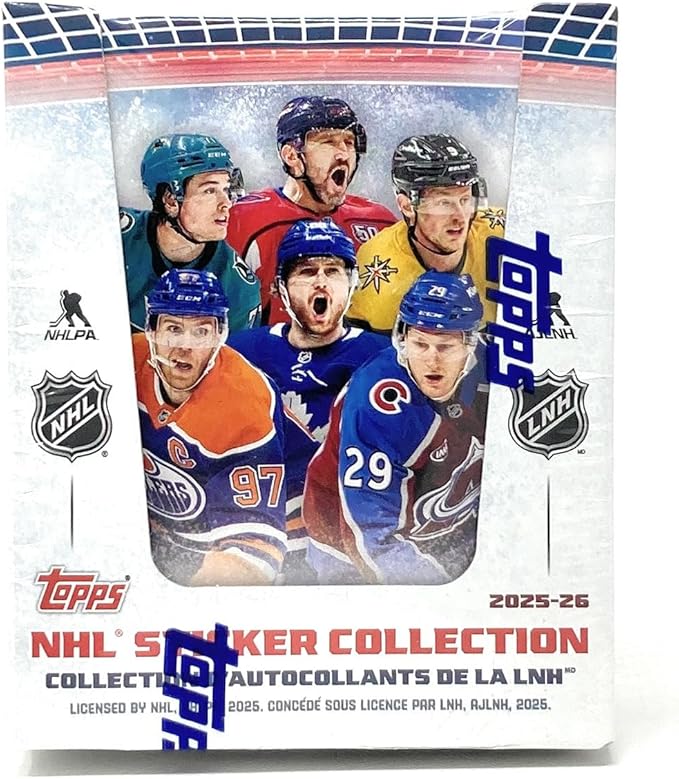 Topps 2025-26 NHL Hockey Sticker Collection Box