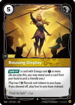 Rousing Display - 127/167 - Uncommon (Foil)