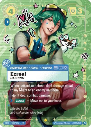 Ezreal, Dashing (Showcase) - 180/167 - Showcase