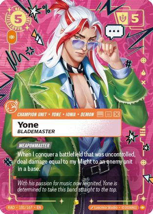 Yone, Blademaster (Showcase) - 181/167 - Showcase