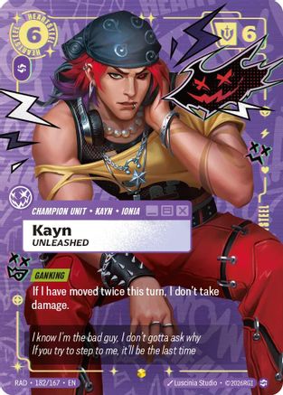 Kayn, Unleashed (Showcase) - 182/167 - Showcase