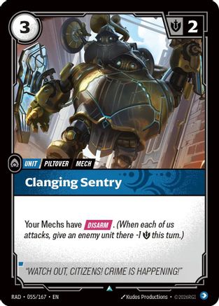 Clanging Sentry - 055/167 - Uncommon (Foil)
