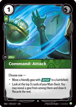 Command: Attack - 033/167 - Uncommon (Foil)