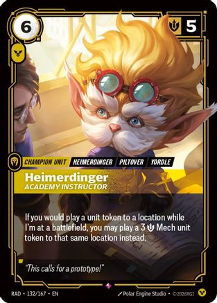 Heimerdinger, Academy Instructor - 132/167 - Rare
