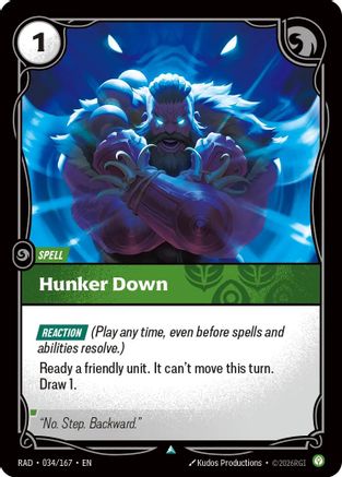 Hunker Down - 034/167 - Uncommon (Foil)