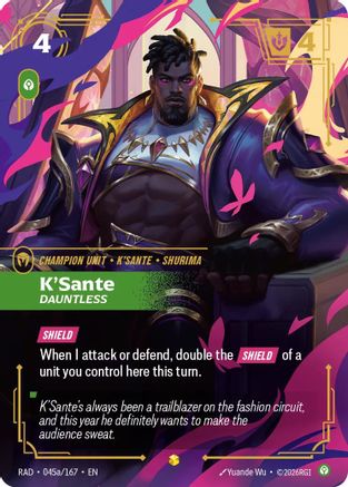 K'Sante, Dauntless (Alternate Art) - 045a/167 - Showcase
