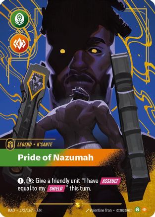 K'Sante, Pride of Nazumah (Overnumbered) - 172/167 - Showcase