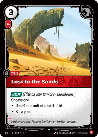 Lost to the Sands - 013/167 - Uncommon (Foil)
