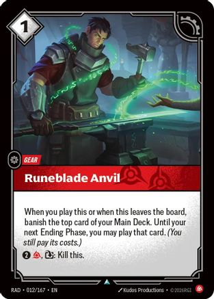 Runeblade Anvil - 012/167 - Uncommon