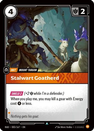 Stalwart Goatherd - 083/167 - Uncommon (Foil)