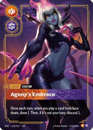 Evelynn, Agony's Embrace - 153/167 - Rare