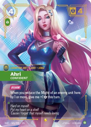 Ahri, Confident (SP) - SP1/005 - Showcase