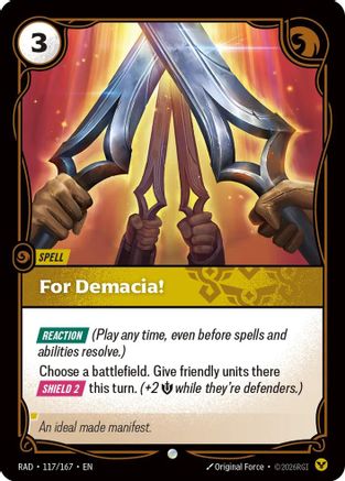 For Demacia! - 117/167 - Common