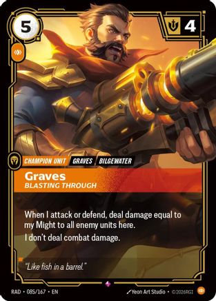 Graves, Blasting Through - 085/167 - Rare