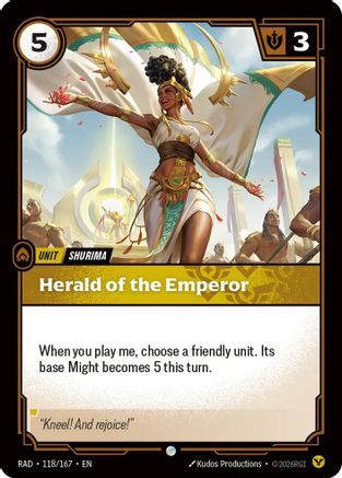 Herald of the Emperor - 118/167 - Common (Foil)