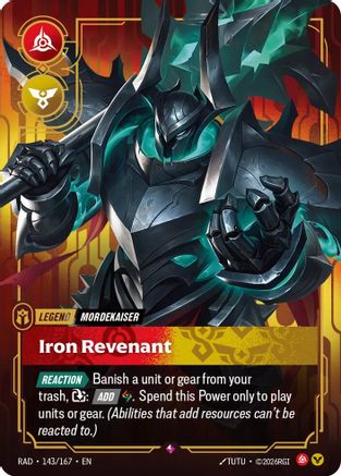 Mordekaiser, Iron Revenant - 143/167 - Rare