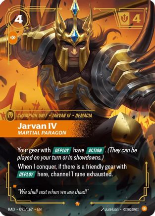 Jarvan IV, Martial Paragon - 091/167 - Epic