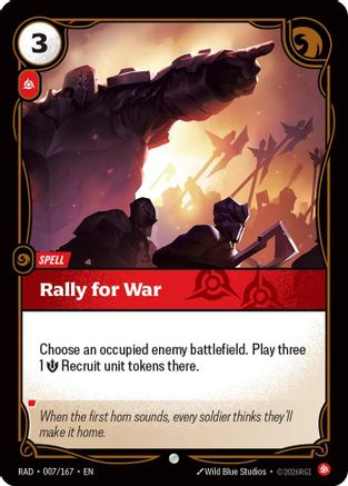 Rally for War - 007/167 - Common (Foil)
