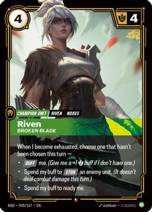 Riven, Broken Blade - 043/167 - Rare
