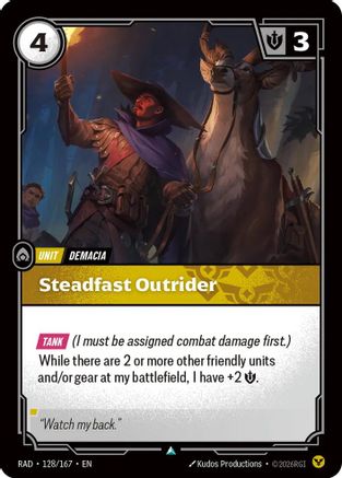 Steadfast Outrider - 128/167 - Uncommon