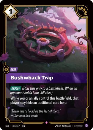 Bushwhack Trap - 108/167 - Rare