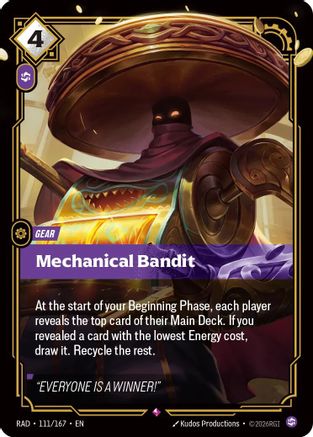 Mechanical Bandit - 111/167 - Rare