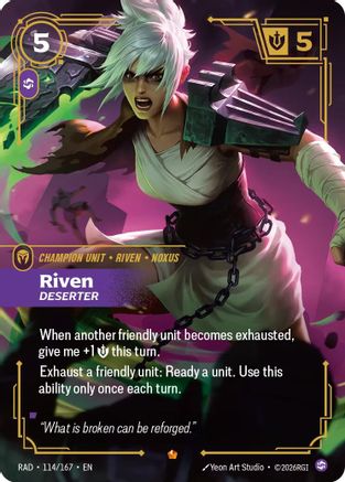 Riven, Deserter - 114/167 - Epic