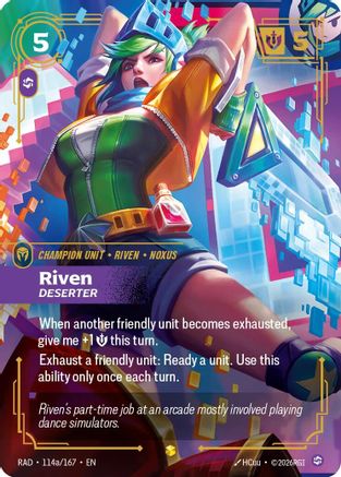Riven, Deserter (Alternate Art) - 114a/167 - Showcase