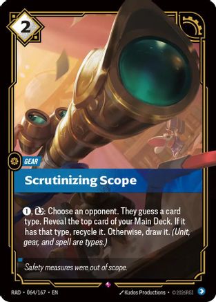 Scrutinizing Scope - 064/167 - Rare