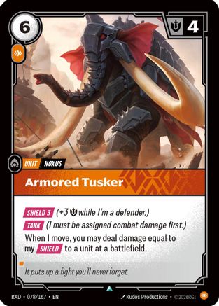 Armored Tusker - 078/167 - Uncommon