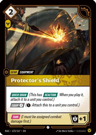 Protector's Shield - 123/167 - Common (Foil)