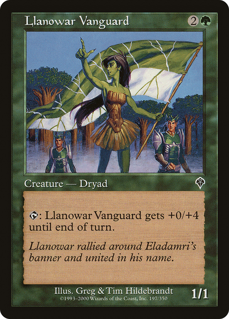 Llanowar Vanguard (INV-197)  Foil