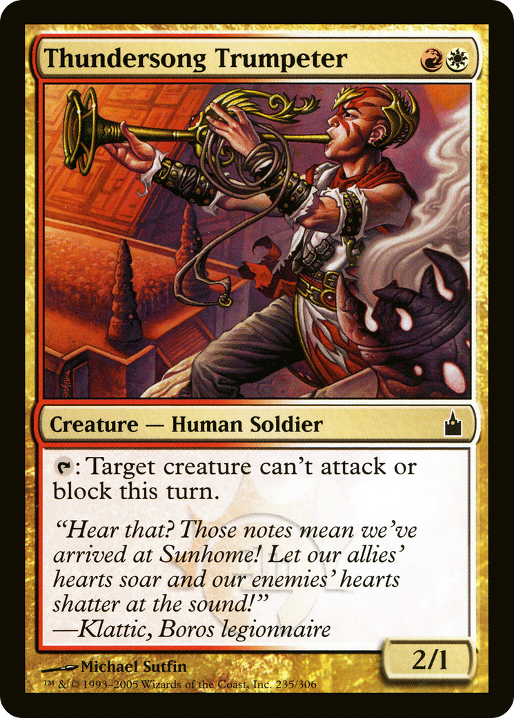 Thundersong Trumpeter (RAV-235)  Foil