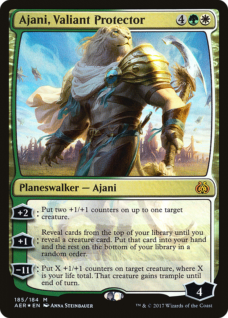 Ajani, Valiant Protector (AER-185)  Foil