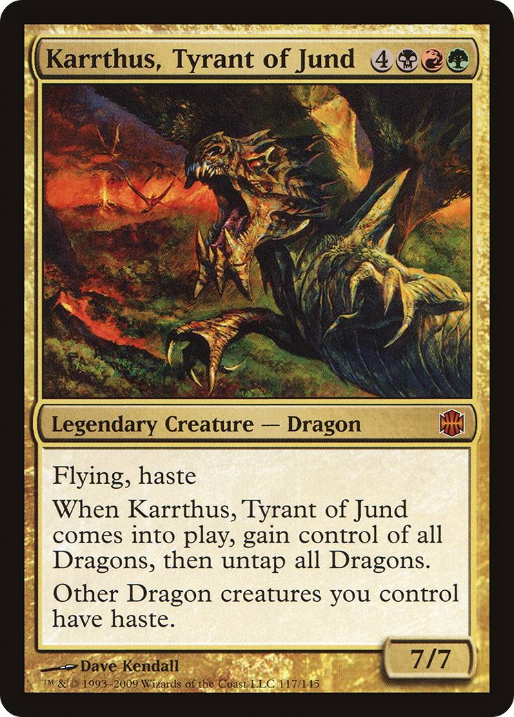 Karrthus, Tyrant of Jund (ARB-117)  Foil
