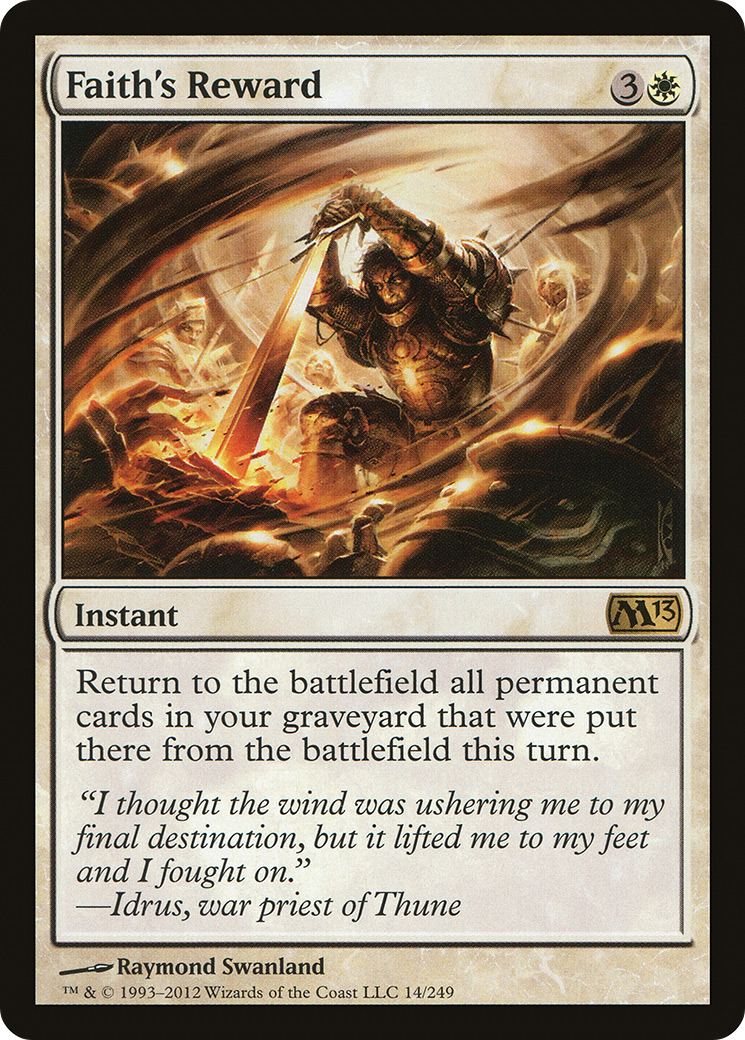 Faith's Reward (M13-014)  Foil