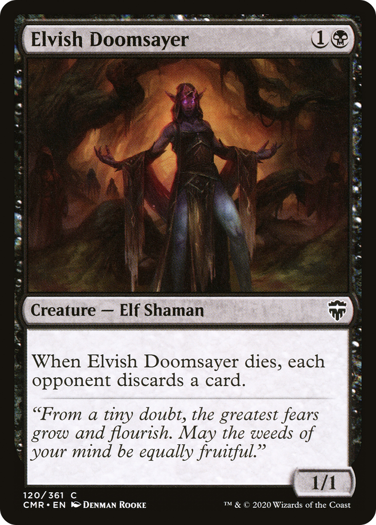Elvish Doomsayer (CMR-120)  Foil
