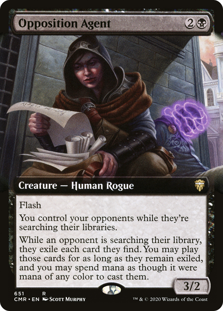 Opposition Agent (Extended Art) (CMR-651)  Foil