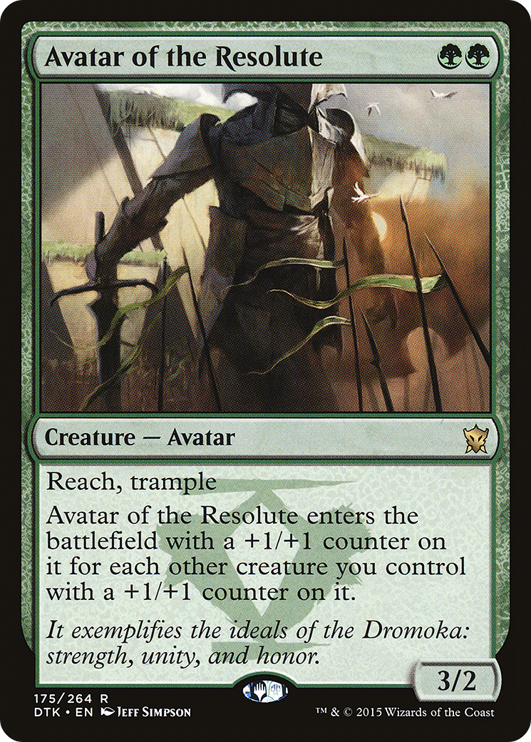 Avatar of the Resolute (DTK-175)  Foil