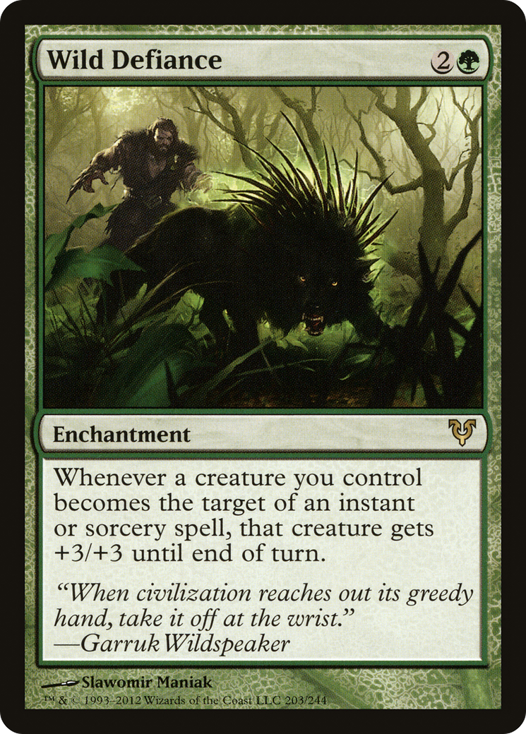 Wild Defiance (AVR-203)  Foil