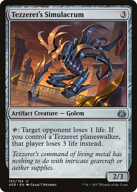 Tezzeret's Simulacrum (AER-193)  Foil