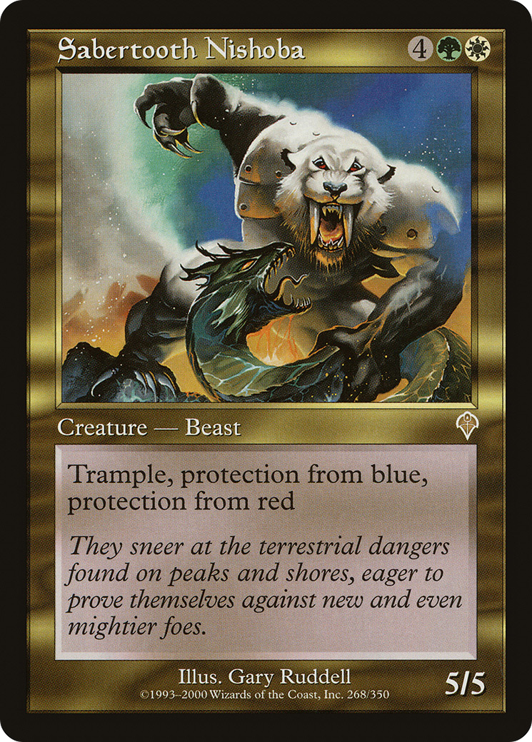 Sabertooth Nishoba (INV-268)  Foil