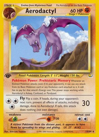 Aerodactyl - 15/64 - Rare - Unlimited