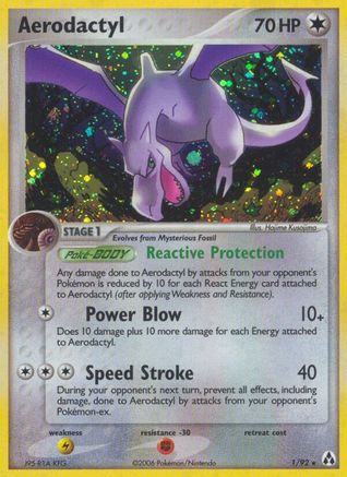 Aerodactyl - 1/92 - Holo Rare