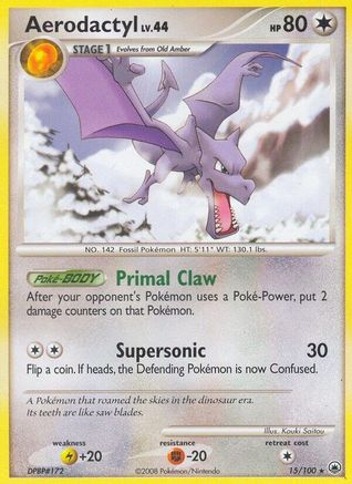 Aerodactyl - 15/100 - Rare - Reverse Holo
