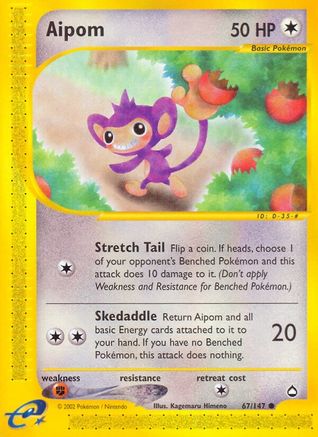 Aipom - 67/147 - Common - Reverse Holo
